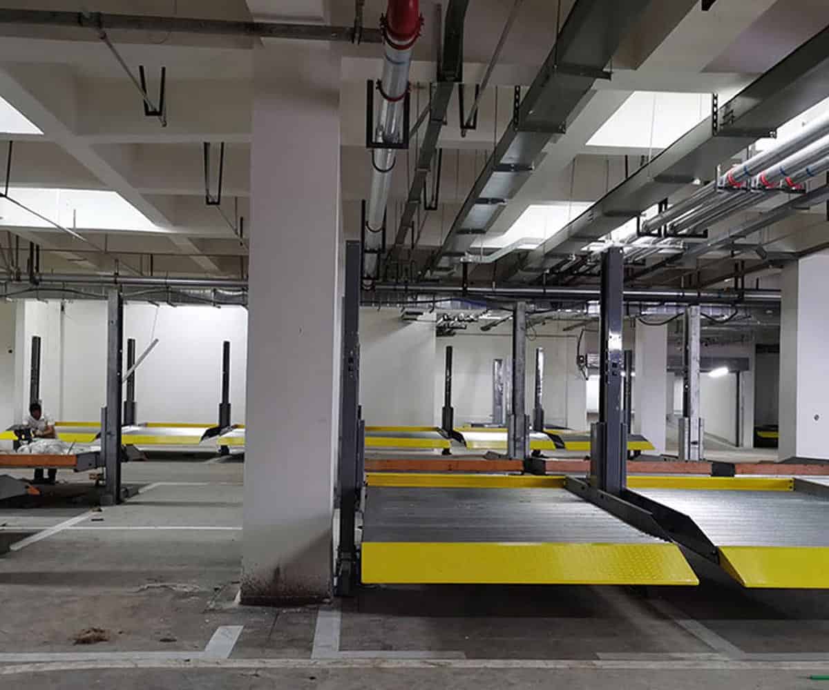 永善縣兩層升降橫移式機械立體車庫過驗收