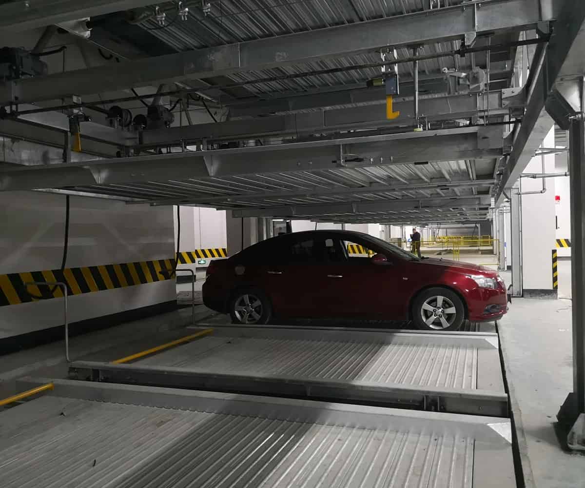 永善縣單列PSH2二層升降橫移機械式立體停車庫